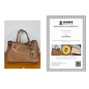 Vintage Prada Brown Leather Shoulder Bag